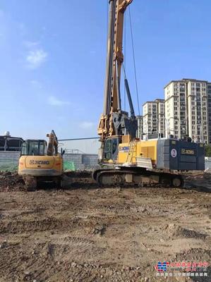 徐工小吨位旋挖“天团”聚首襄阳 打牢房建桩基工程地基